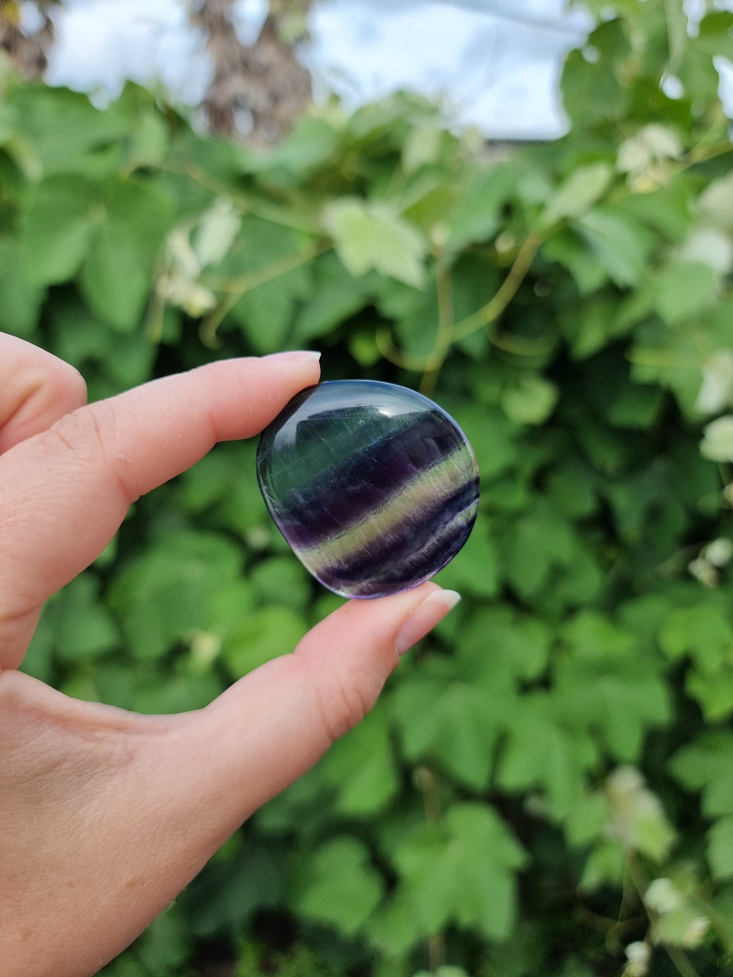 Rainbow Fluorite Flatstone #1