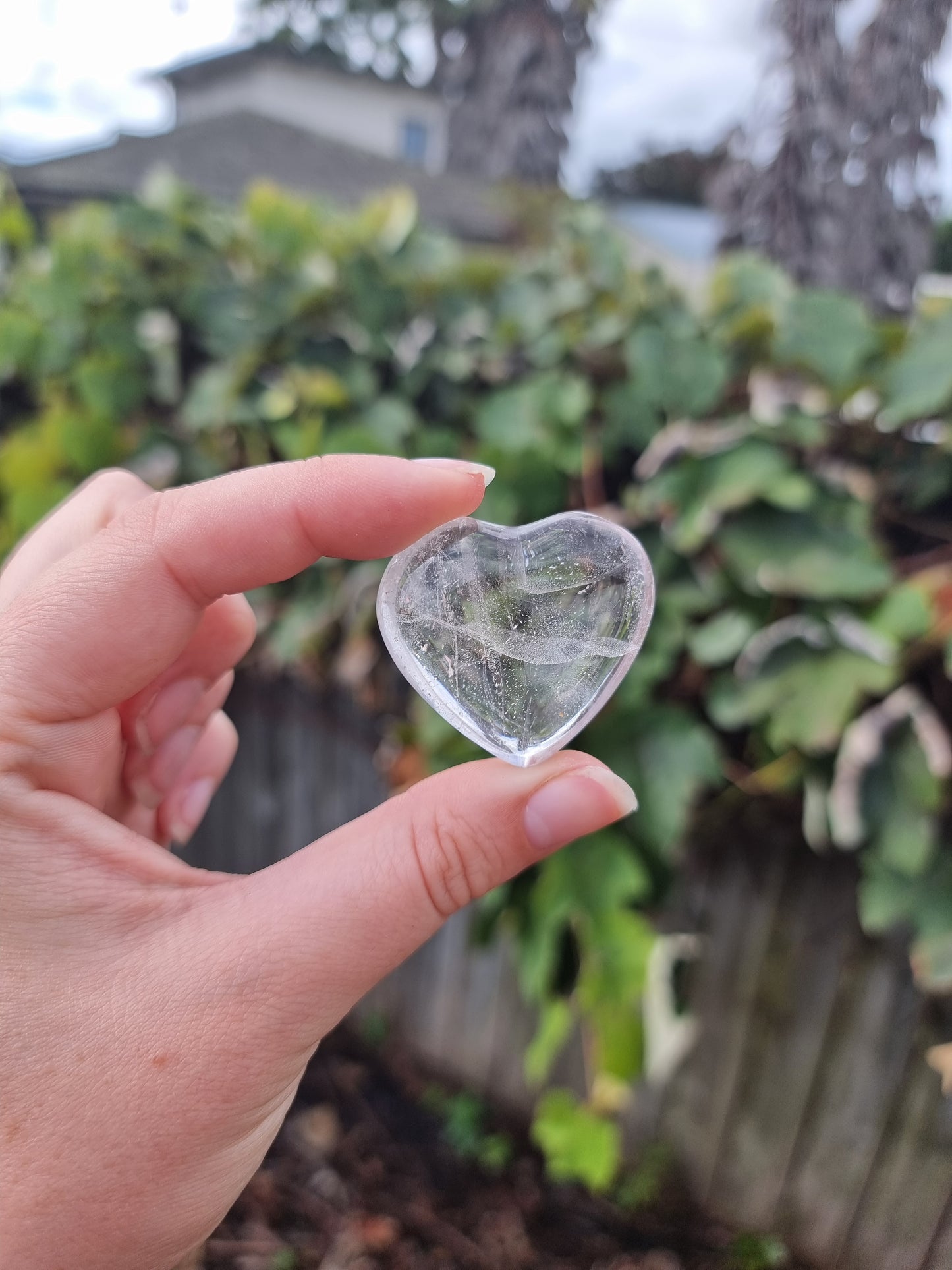 Clear Quartz Small Heart #5