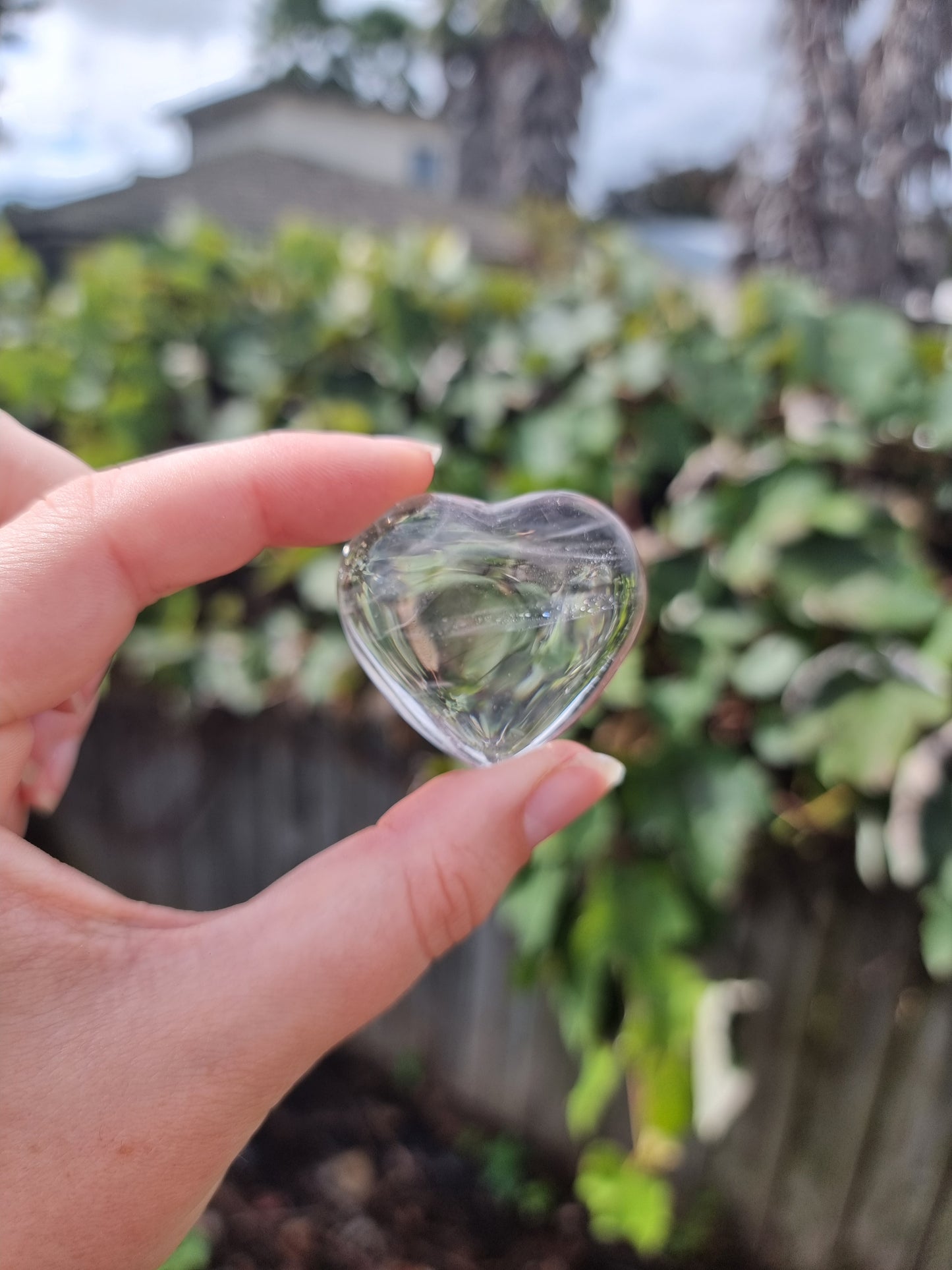 Clear Quartz Small Heart #4