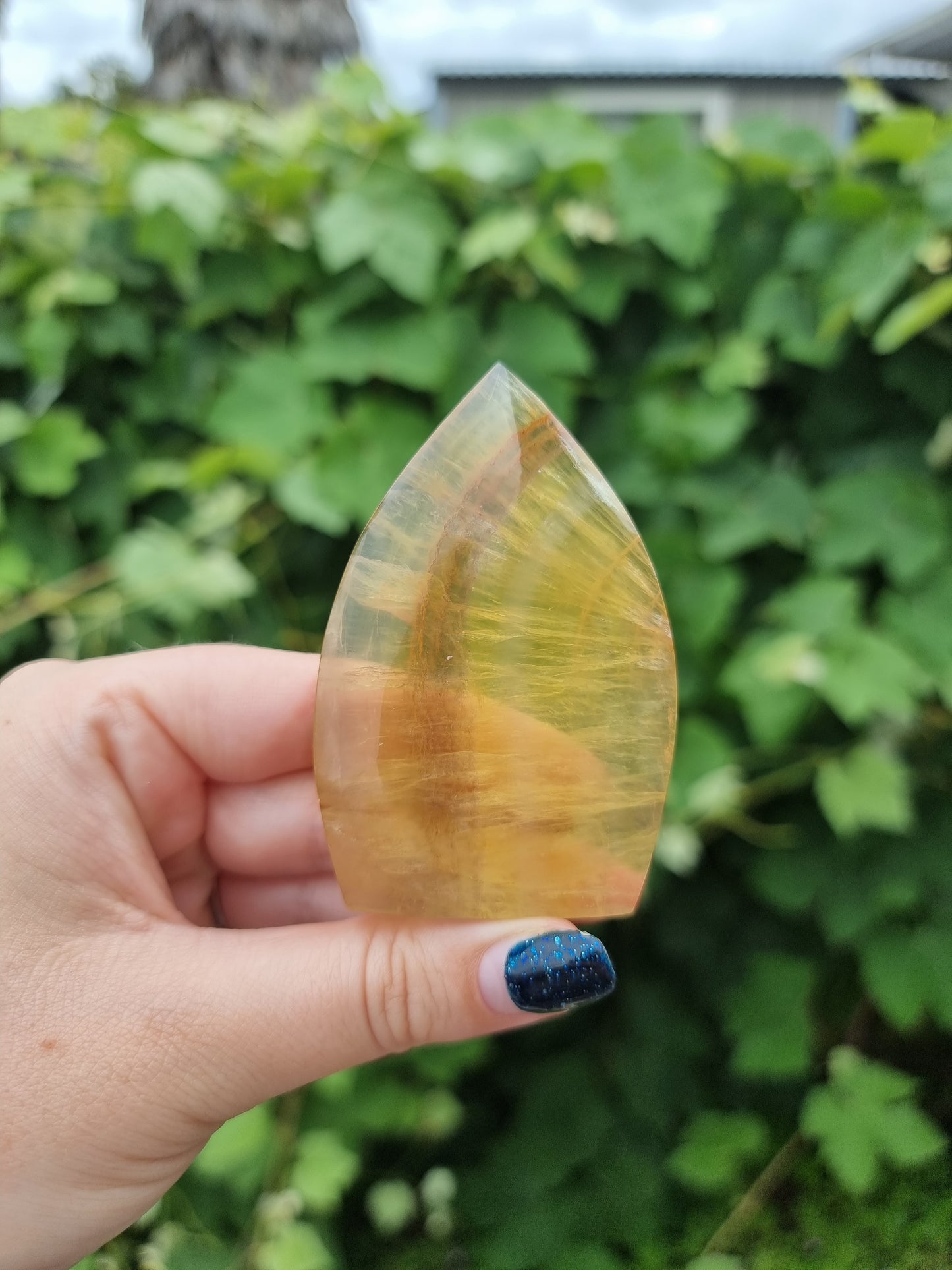 Yellow Fluorite Flame 1
