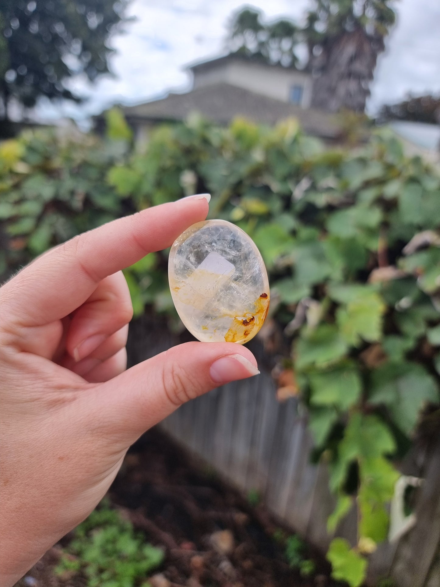 Golden Healer Quartz Palmstone #4
