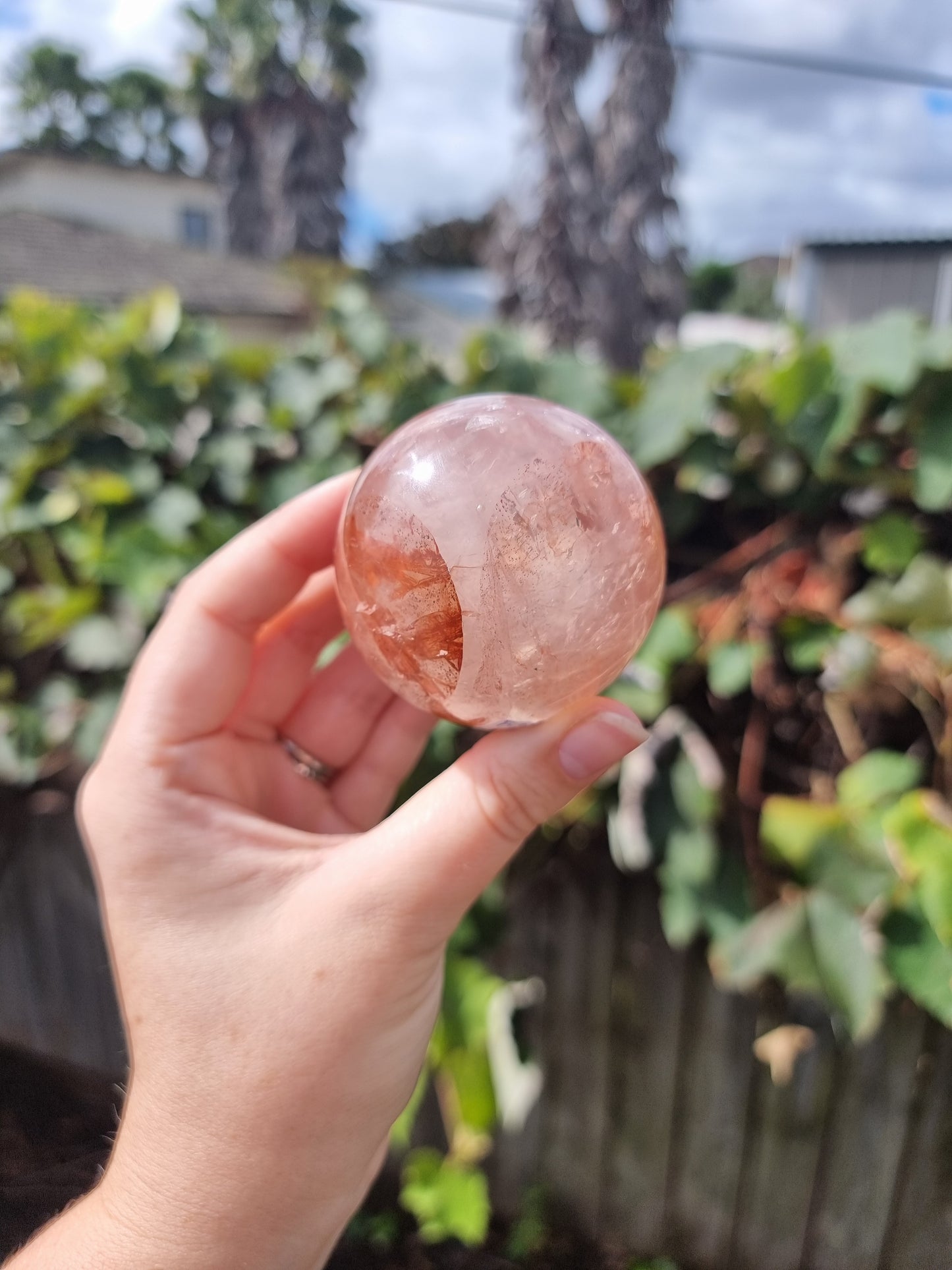 Fire Quartz Sphere #1
