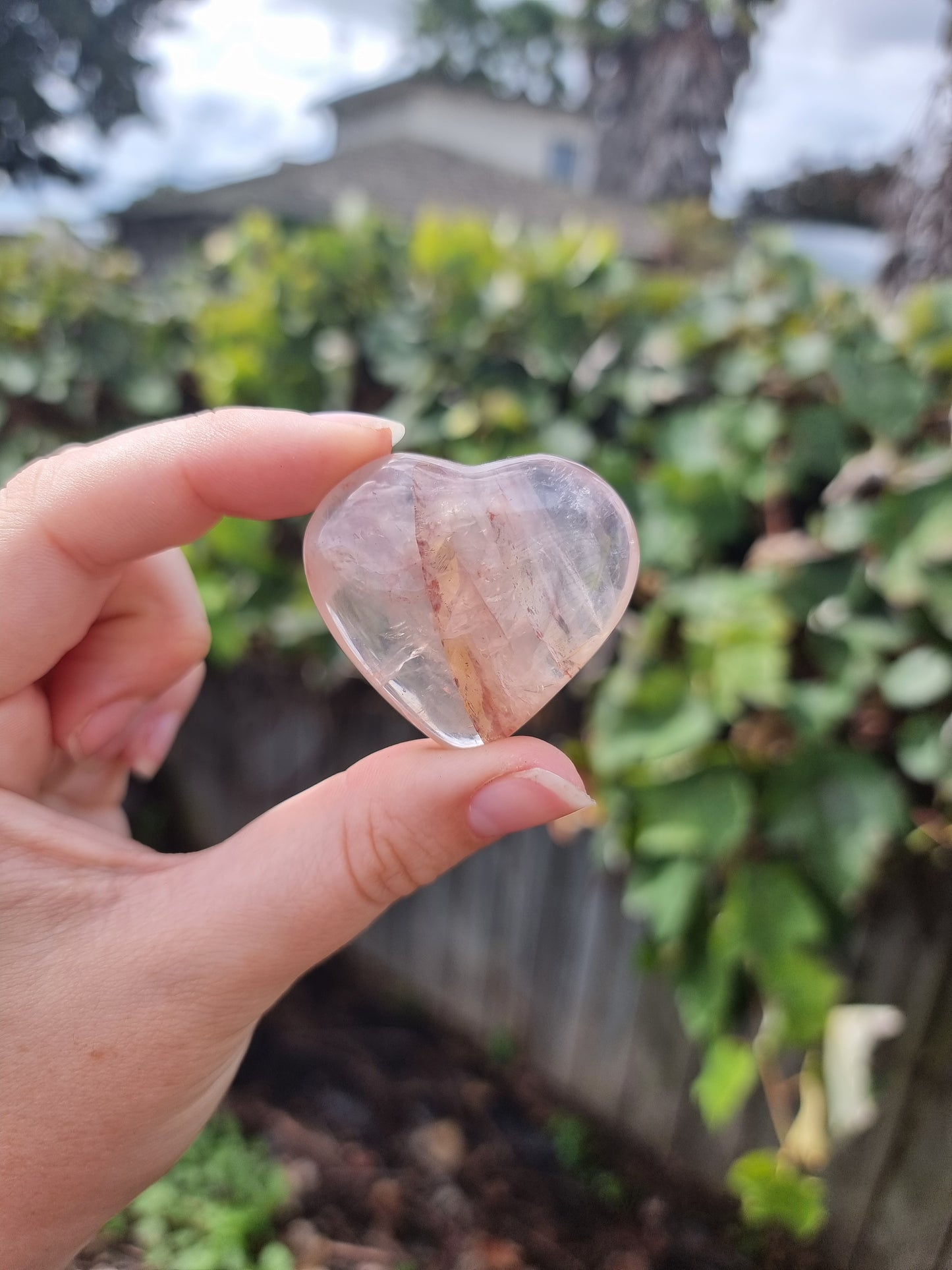 Fire Quartz Small Heart #3