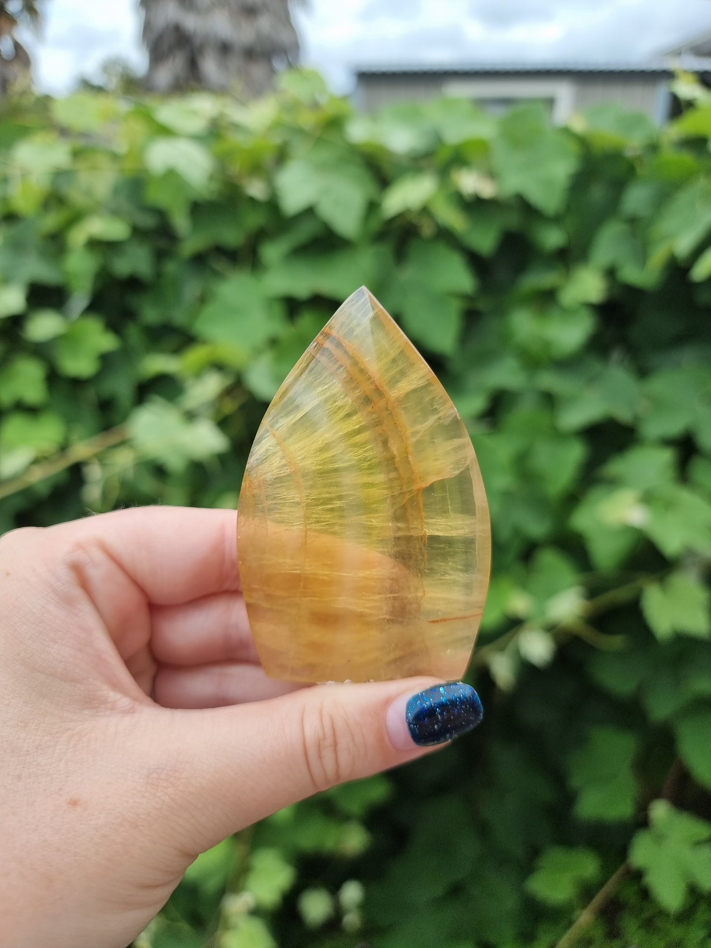 Yellow Fluorite Flame 1