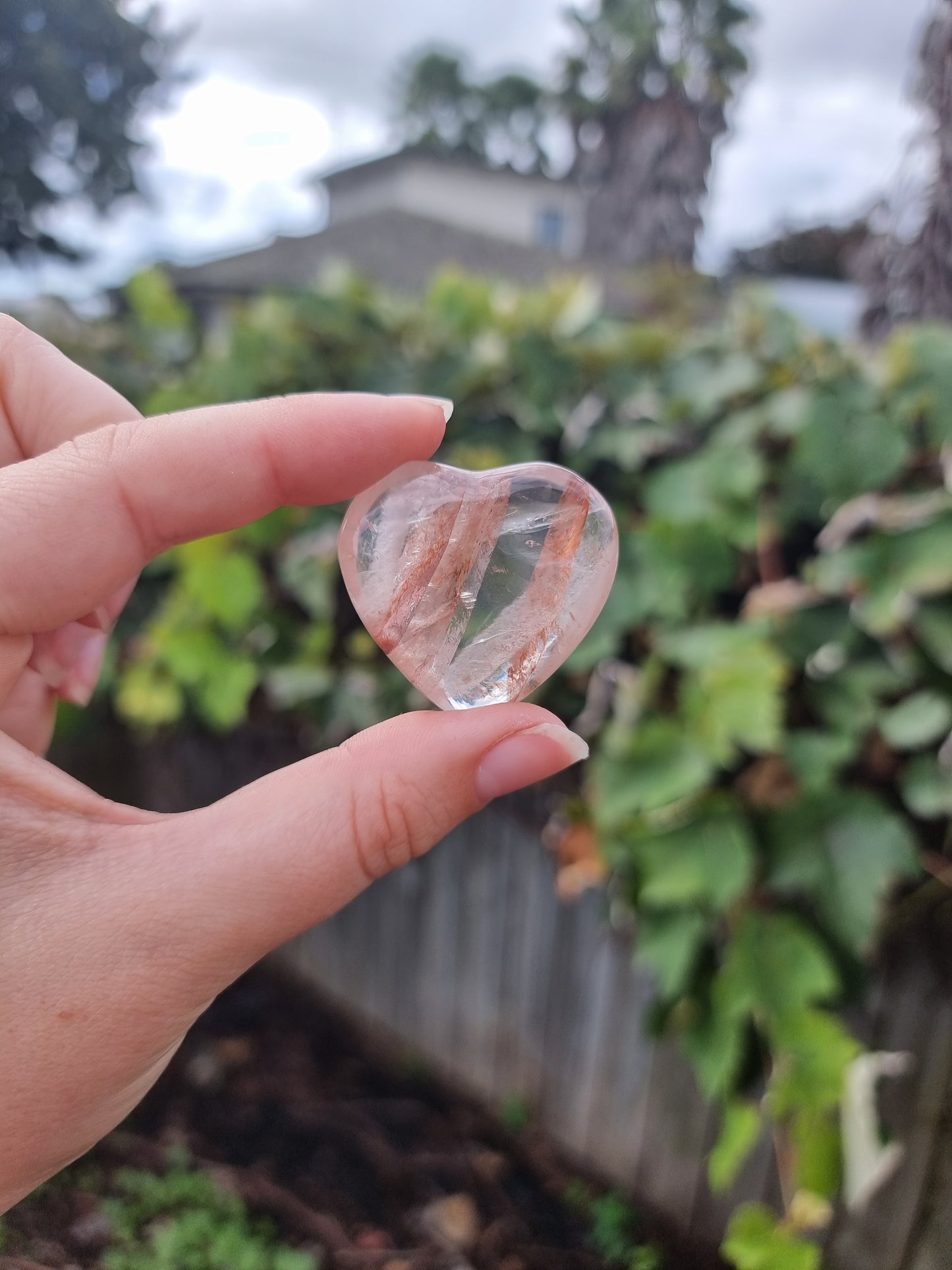 Fire Quartz Small Heart #1