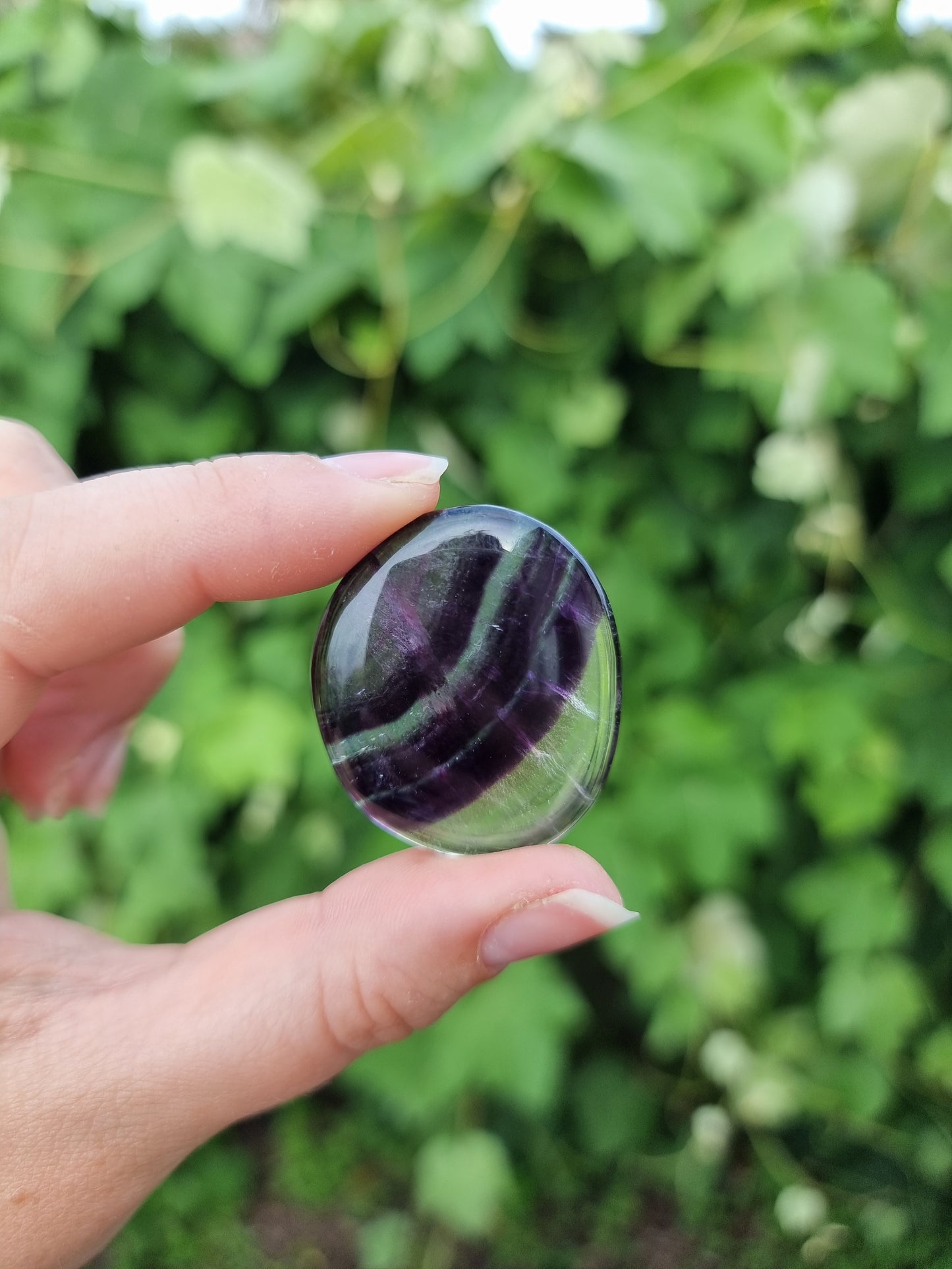 Rainbow Fluorite Flatstone #5