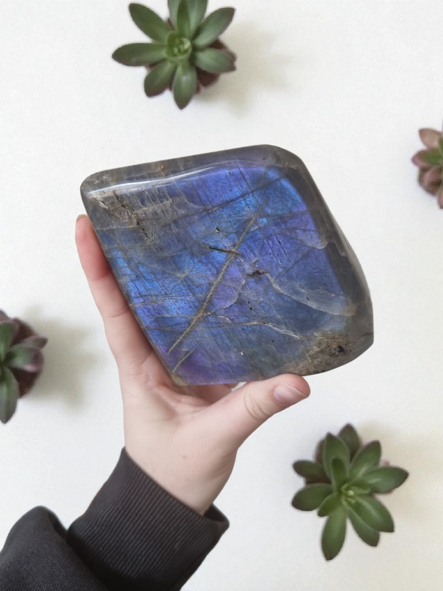 Purple & blue Labradorite Free Form
