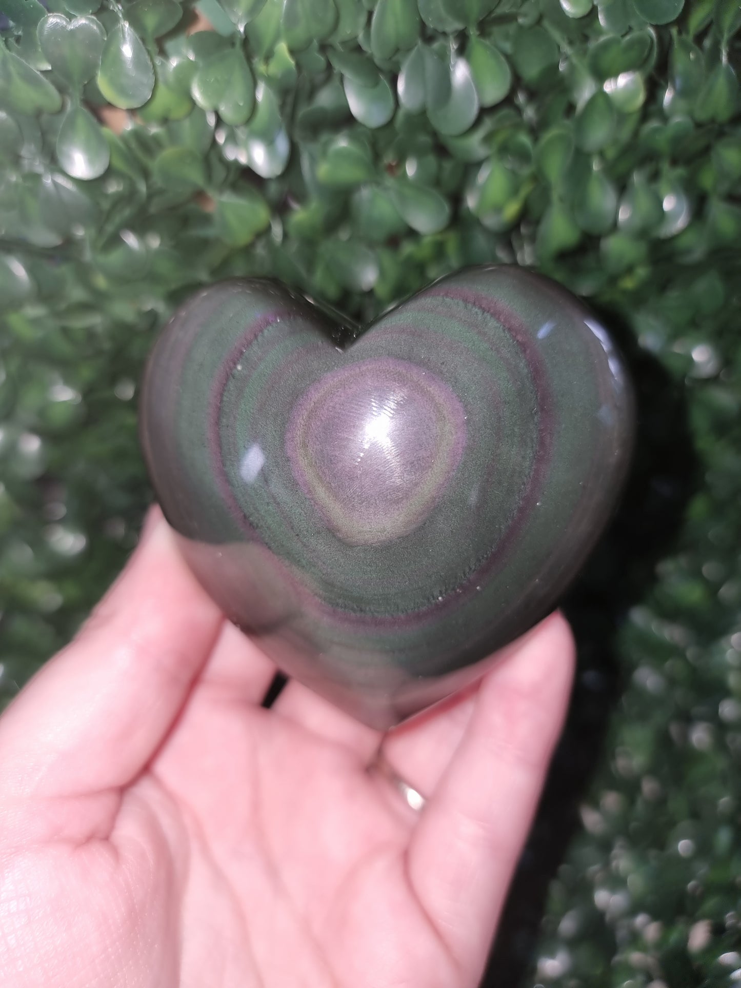 Rainbow Obsidian Heart #2