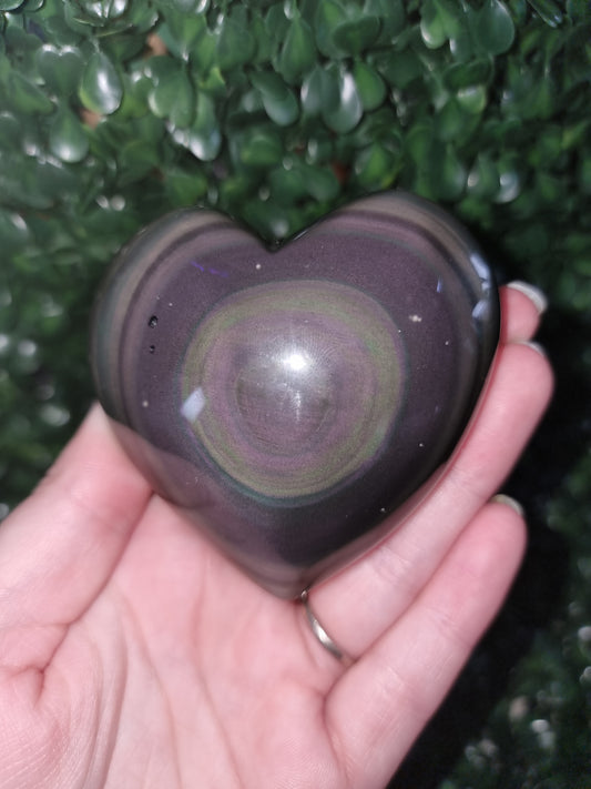 Rainbow Obsidian Heart #2