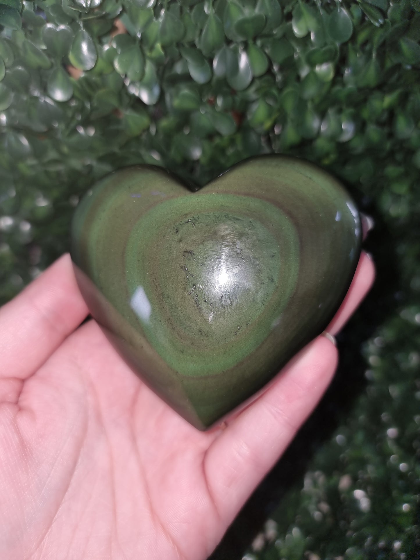 Rainbow Obsidian Heart #1