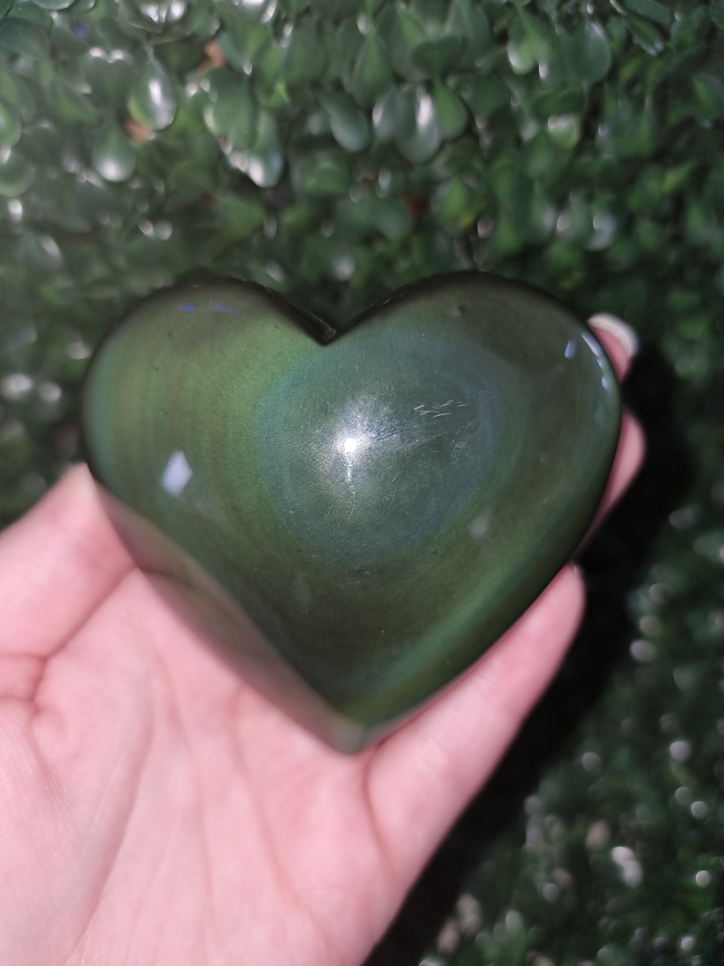 Rainbow Obsidian Heart #1