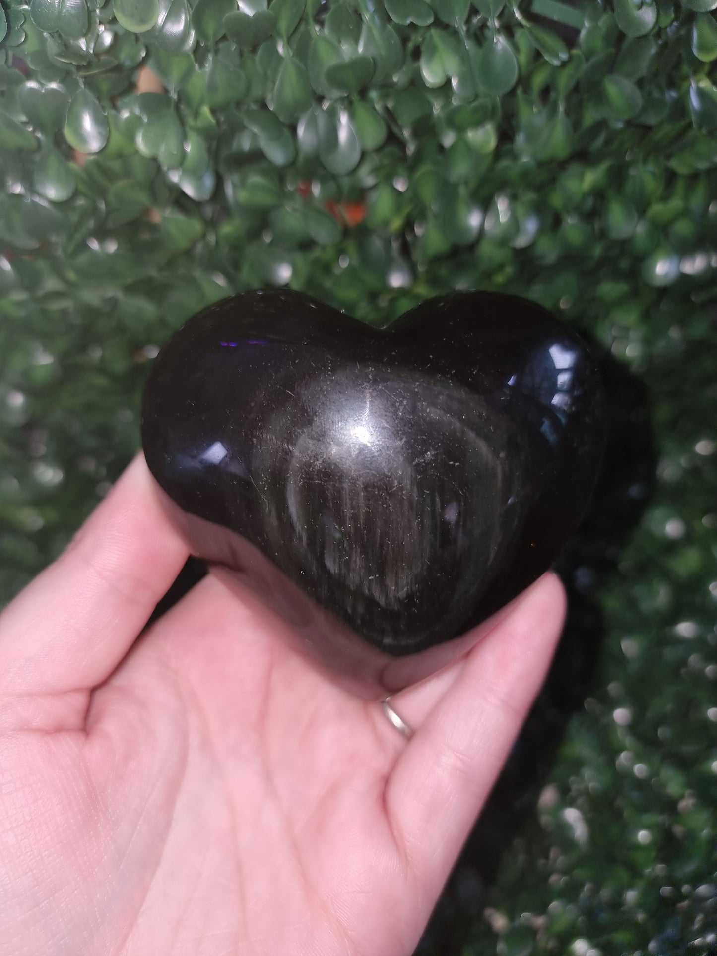 Rainbow Obsidian Heart #3