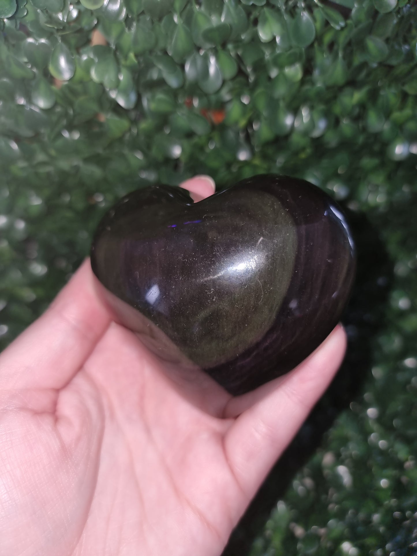 Rainbow Obsidian Heart #3