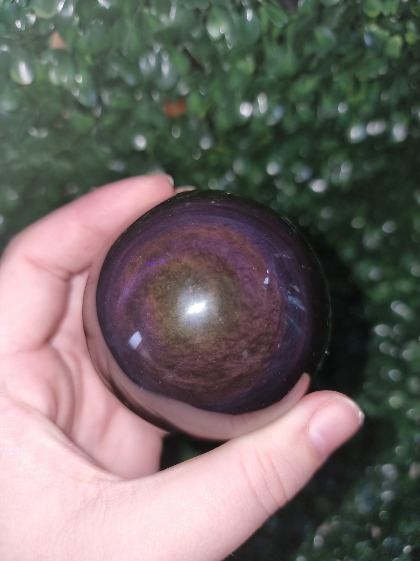 Rainbow Obsidian Sphere #1