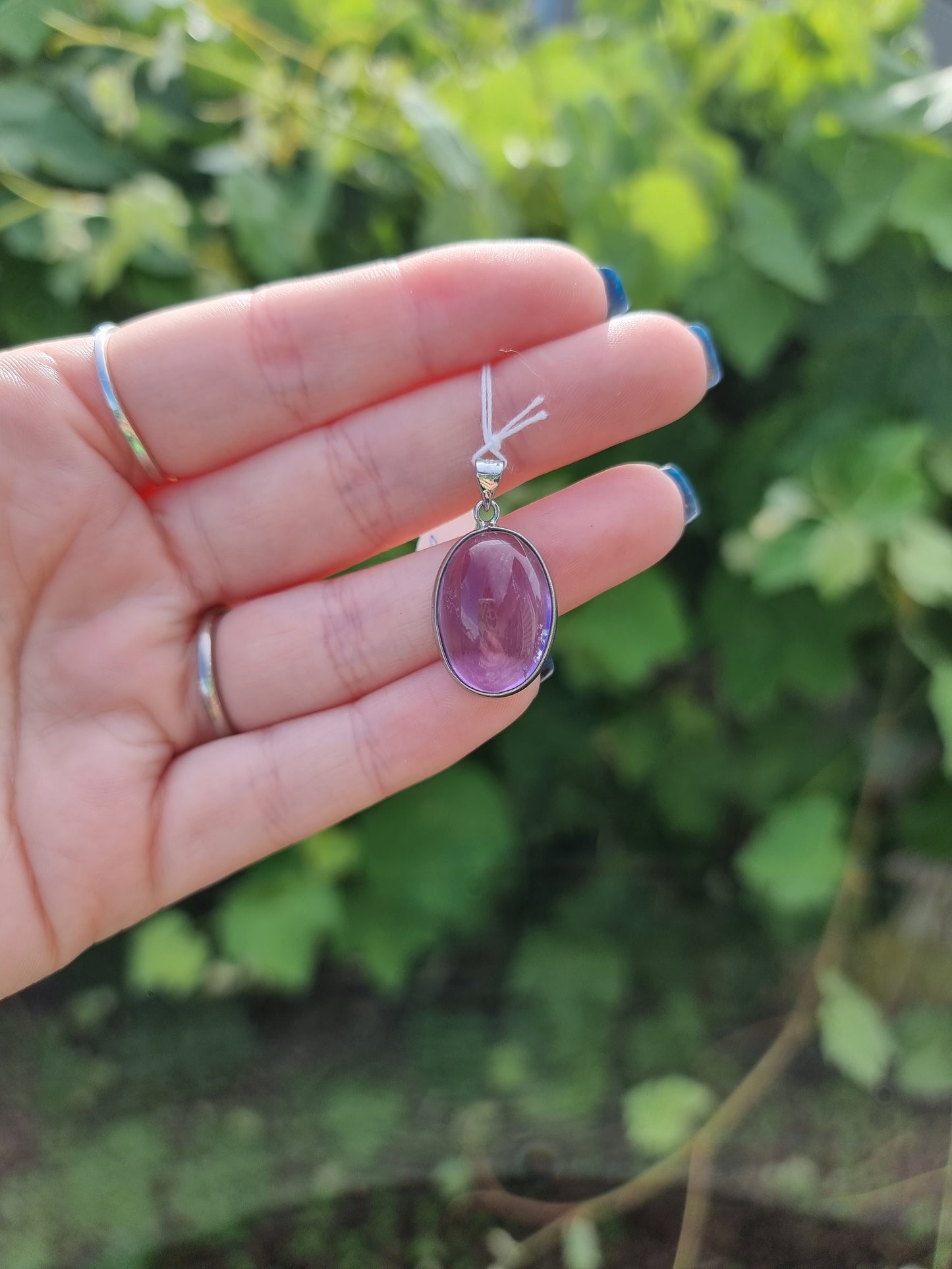 Amethyst Sterling Silver Pendant 1