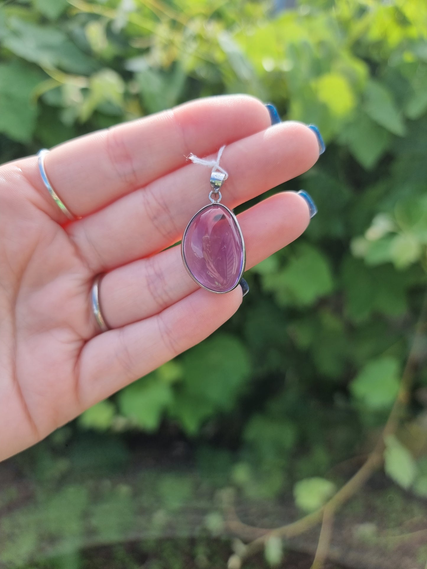 Amethyst Sterling Silver Pendant 2