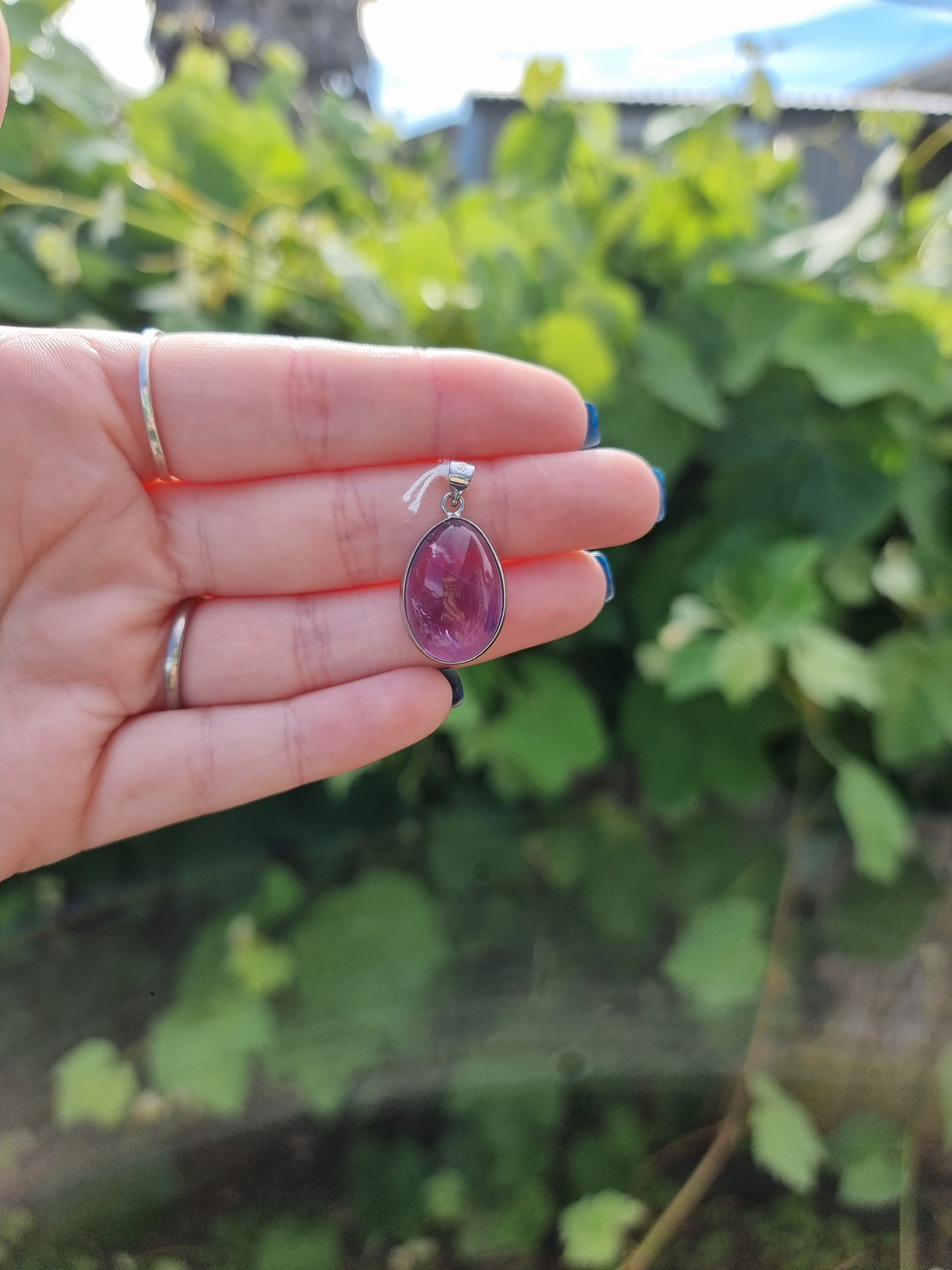 Amethyst Sterling Silver Pendant 3