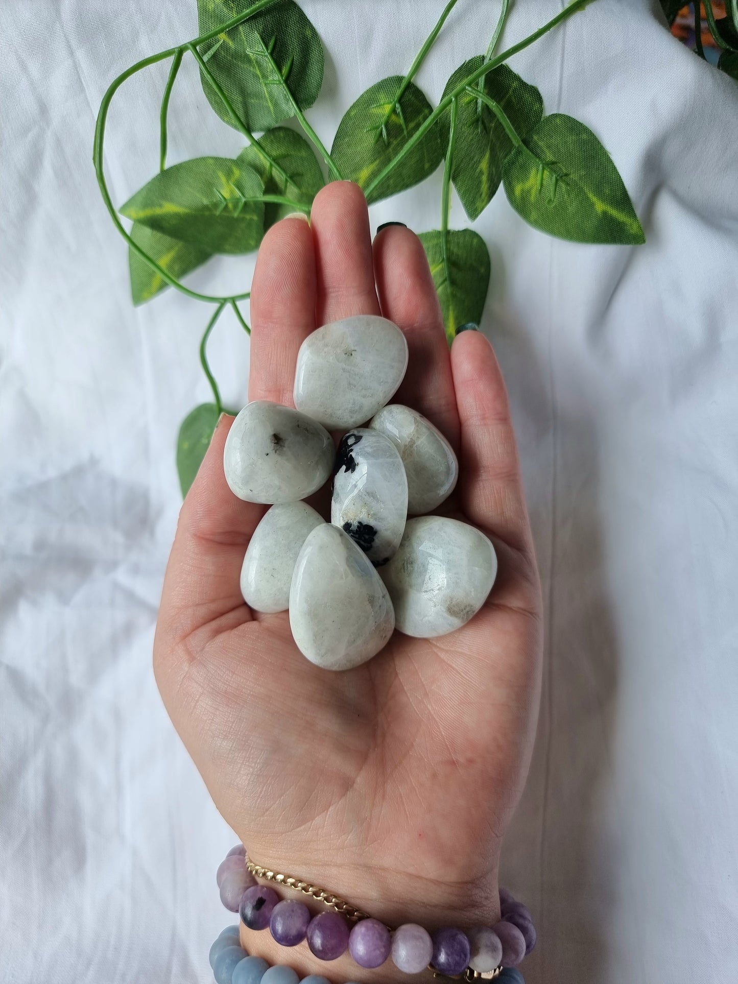 Rainbow Moonstone Tumbles