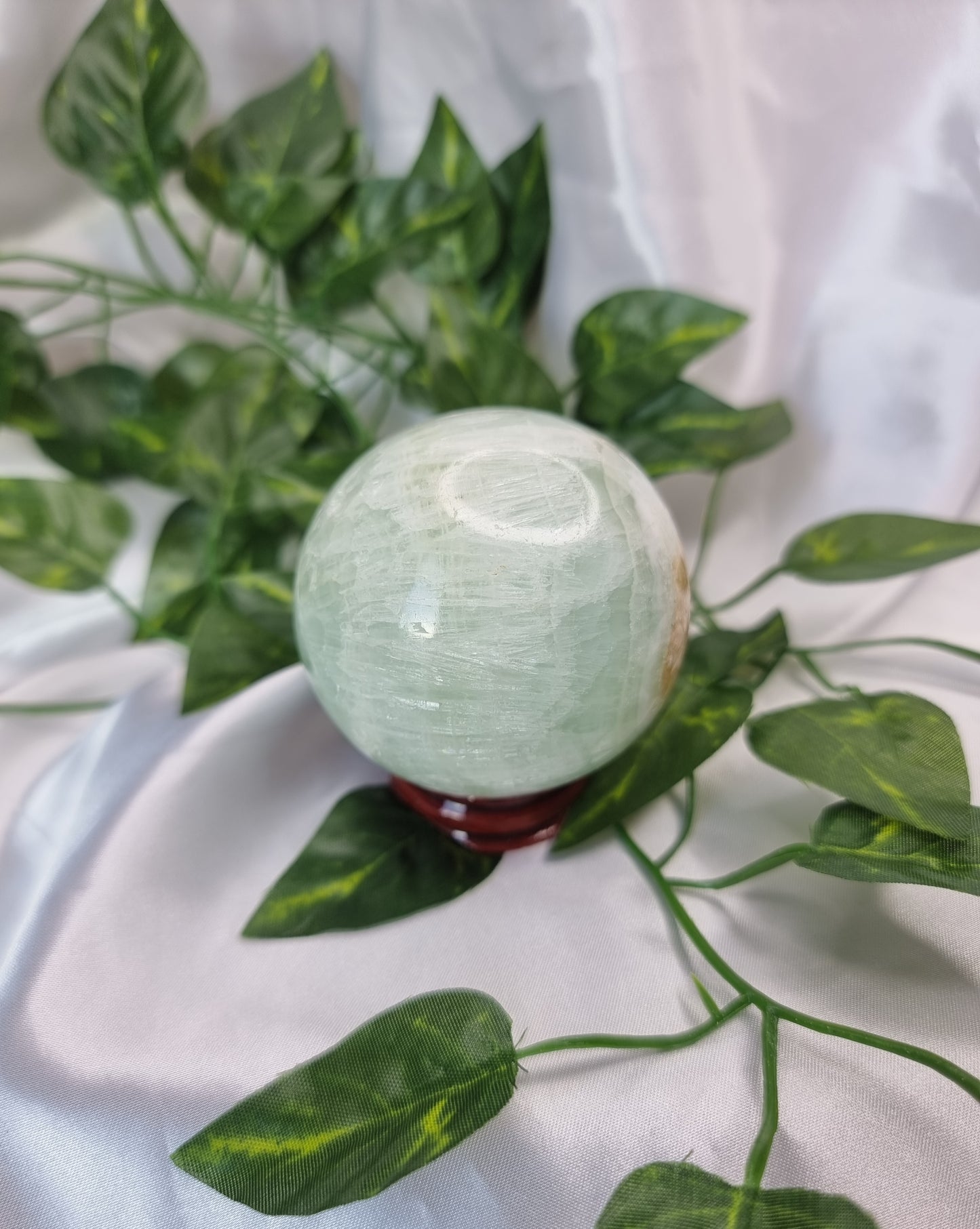 Pistachio Calcite Sphere