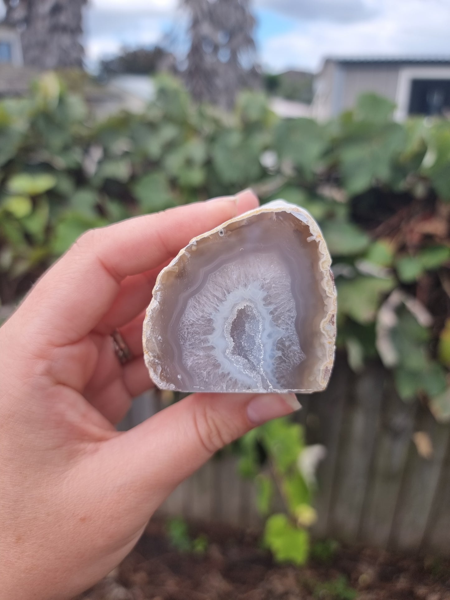 Druze Agate Cutbase #1