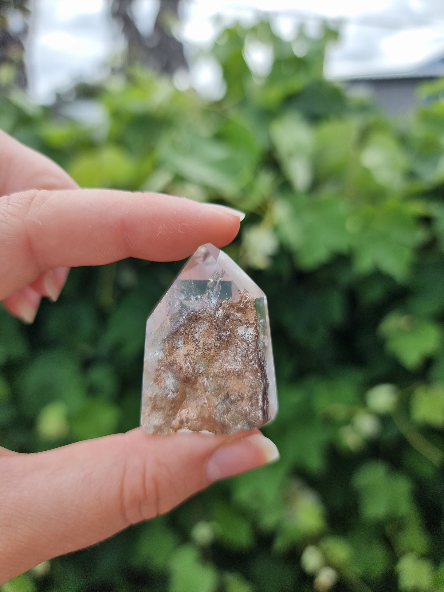 Small Garden Quartz/Lodolite Point #1