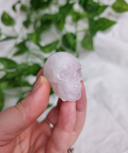 Rose Quartz Small Skull