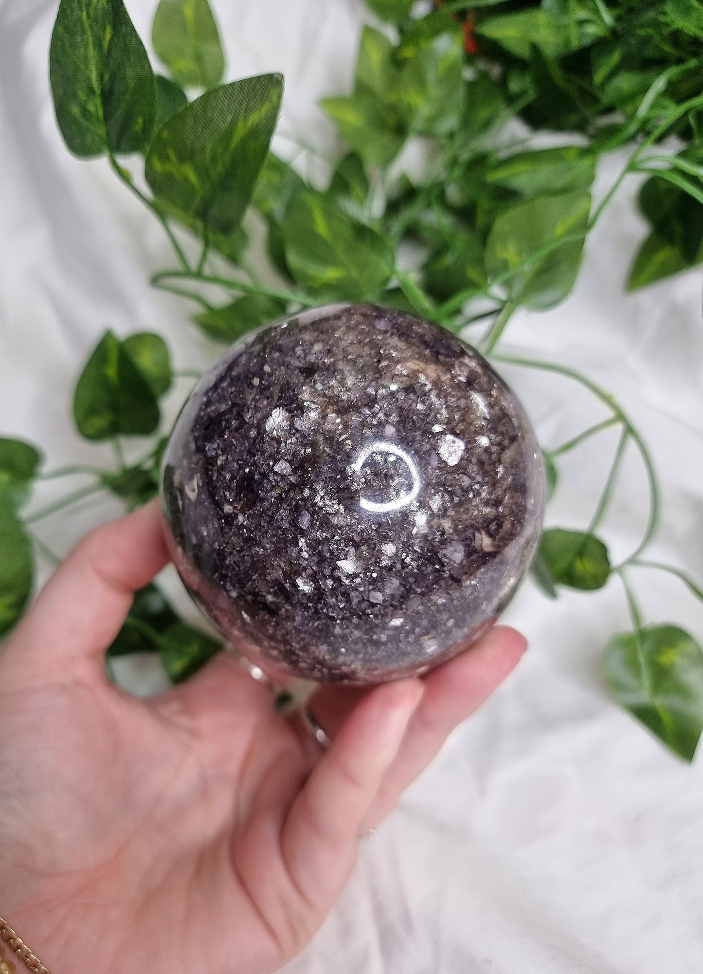 Lepidolite Sphere