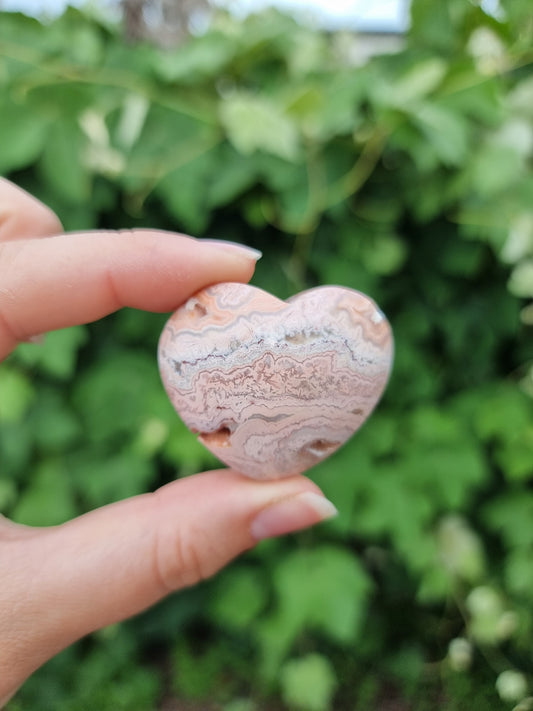 Pink Crazy Lace Heart #4