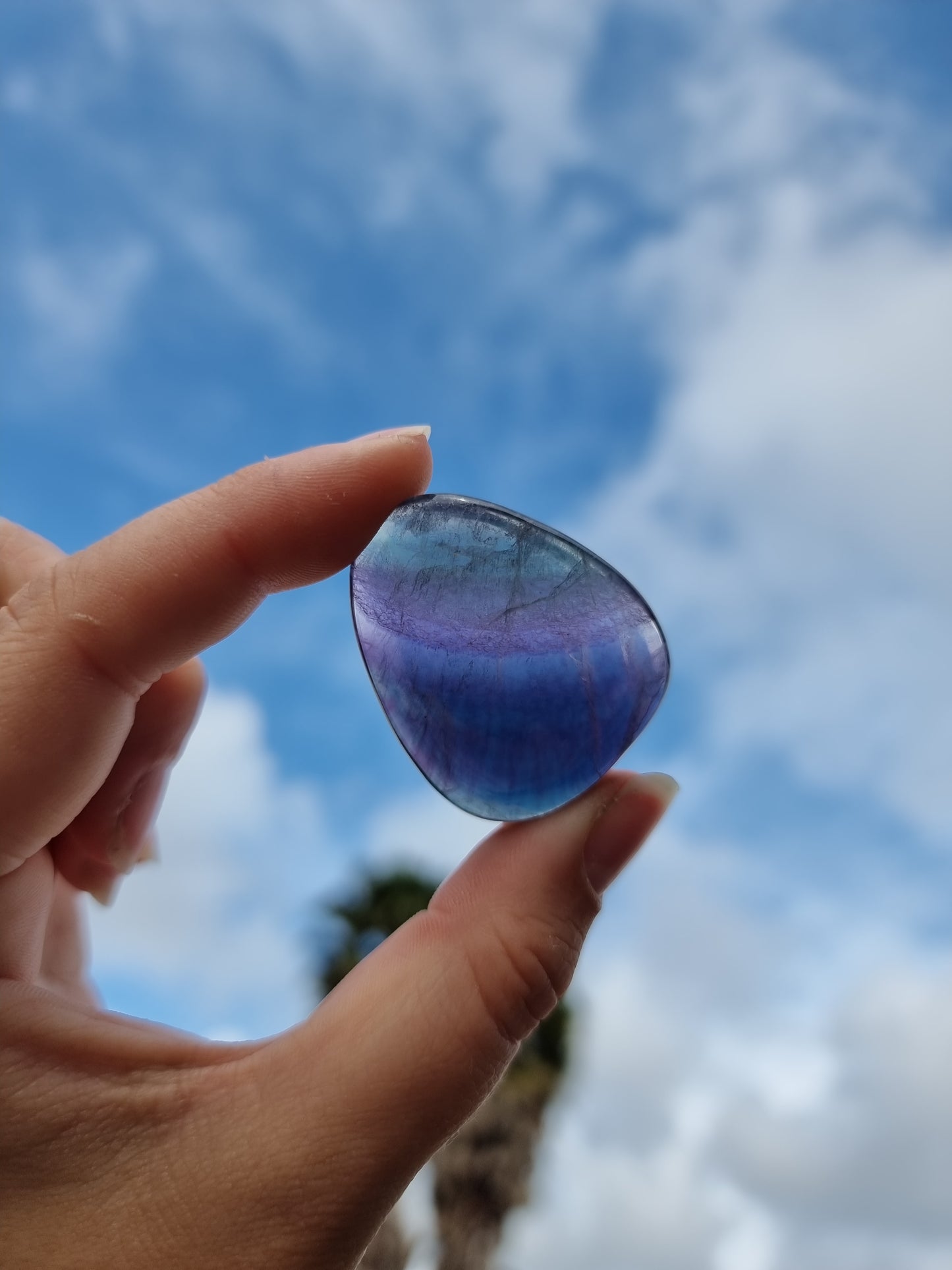 Rainbow Fluorite Flatstone #3