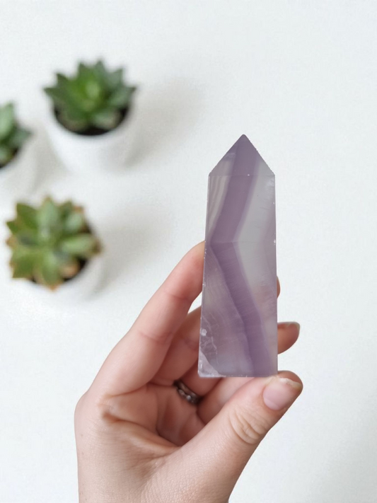 Lavender Fluorite Point
