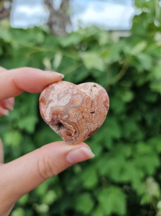 Pink Crazy Lace Heart #2