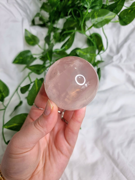 Star Rose Quartz Sphere