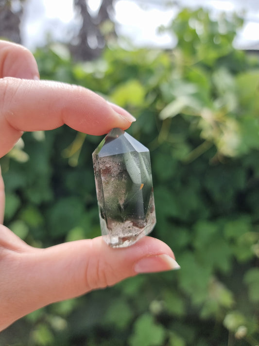 Mini Garden Quartz/Lodolite Point #1