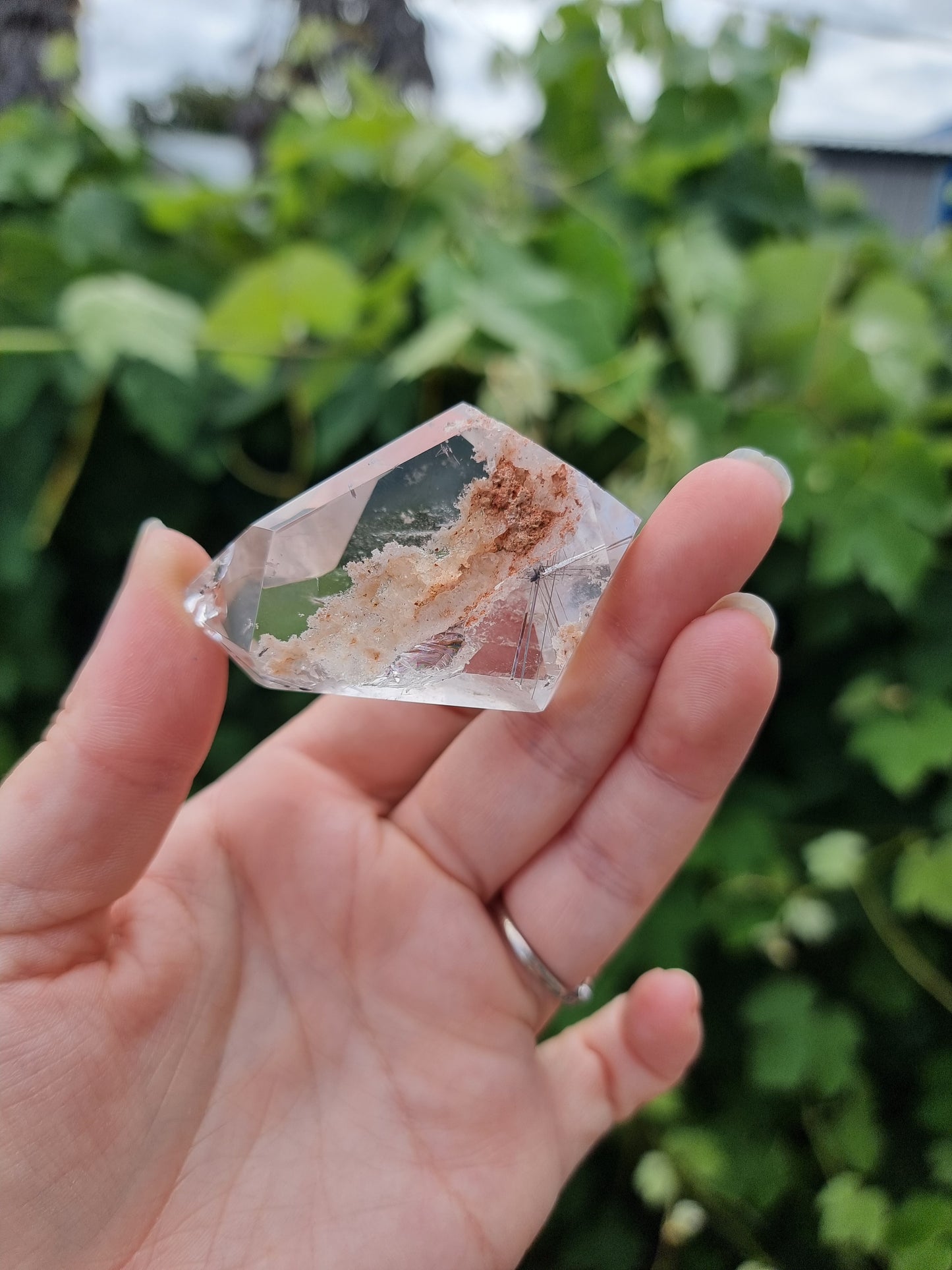 Garden Quartz/Lodolite Free Form With Rutiles