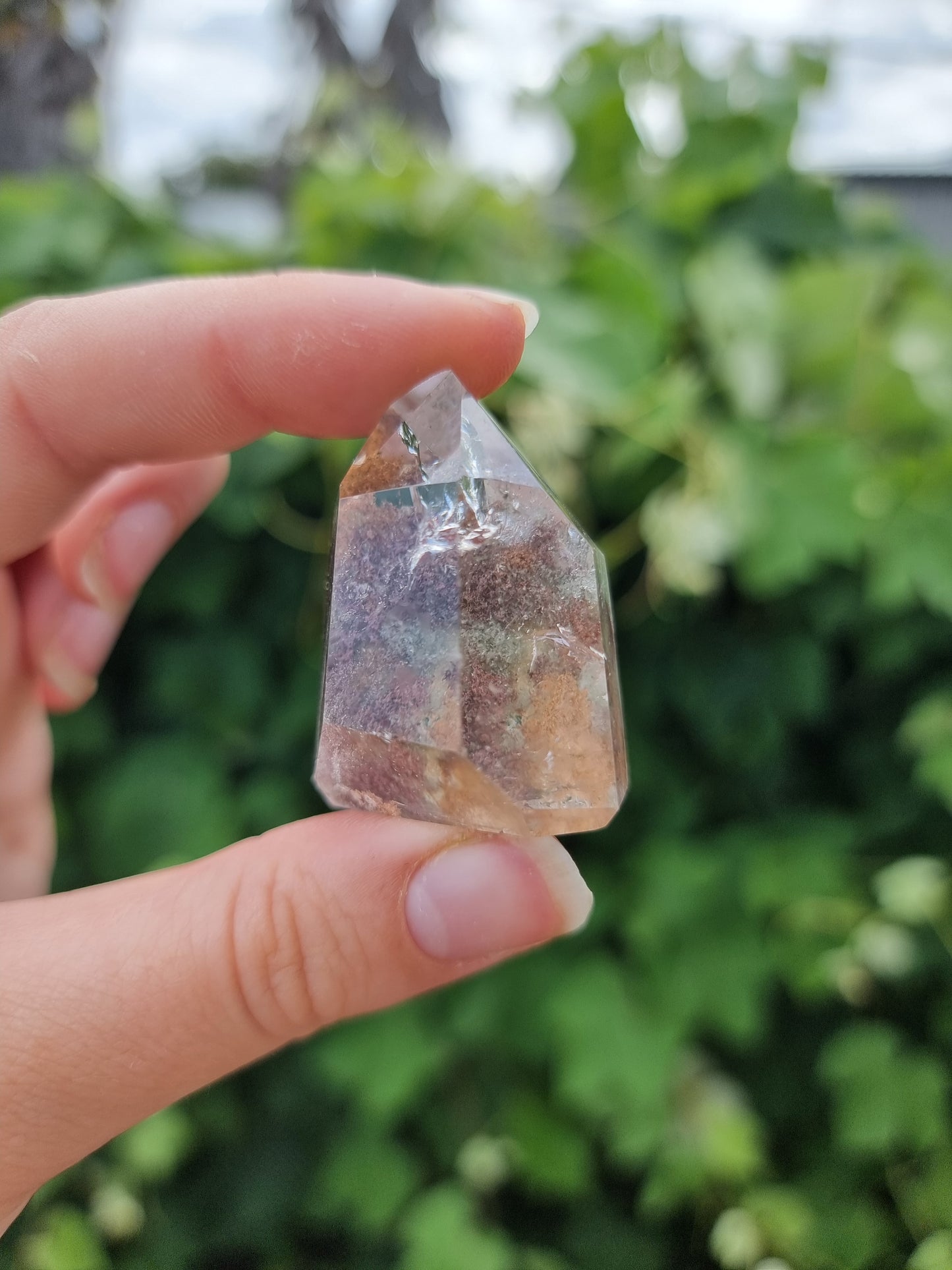 Small Garden Quartz/Lodolite Point #1