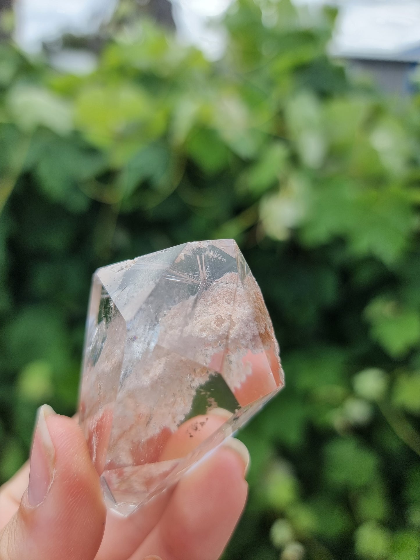 Garden Quartz/Lodolite Free Form With Rutiles