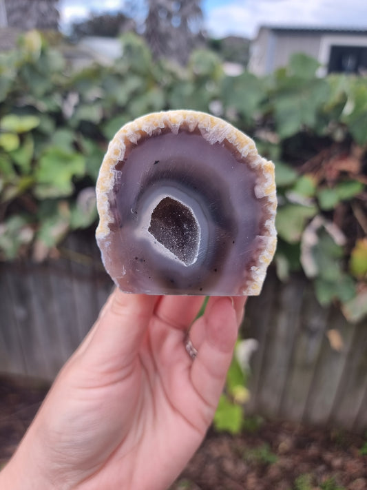 Druze Agate Cutbase #2