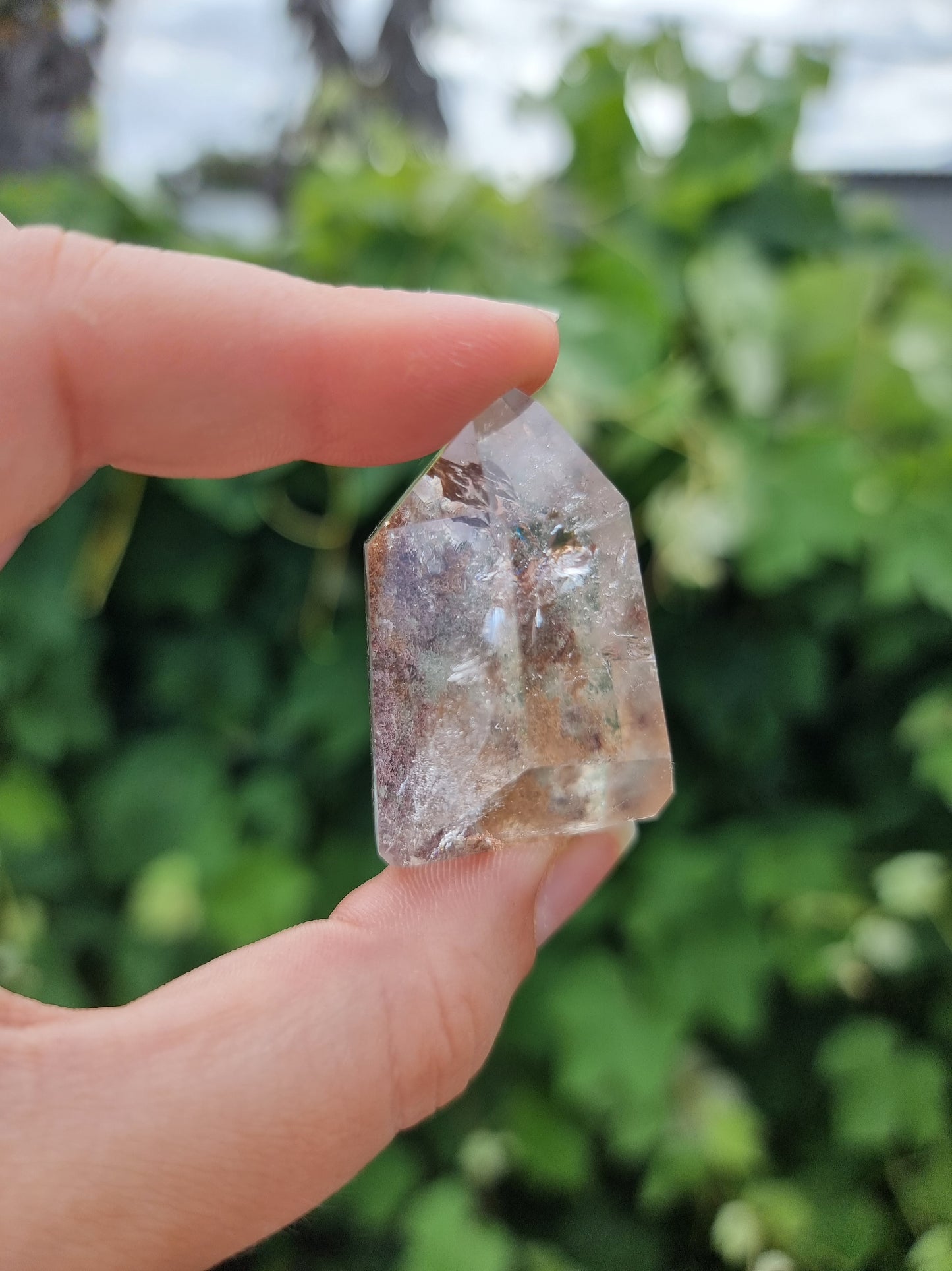 Small Garden Quartz/Lodolite Point #1