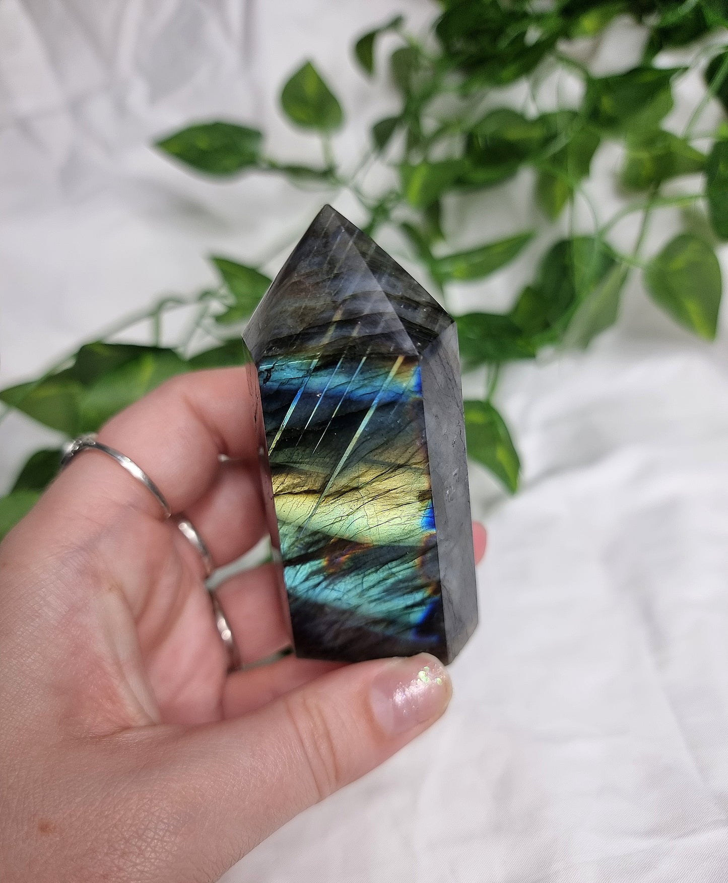 High Quality Labradorite Point #1