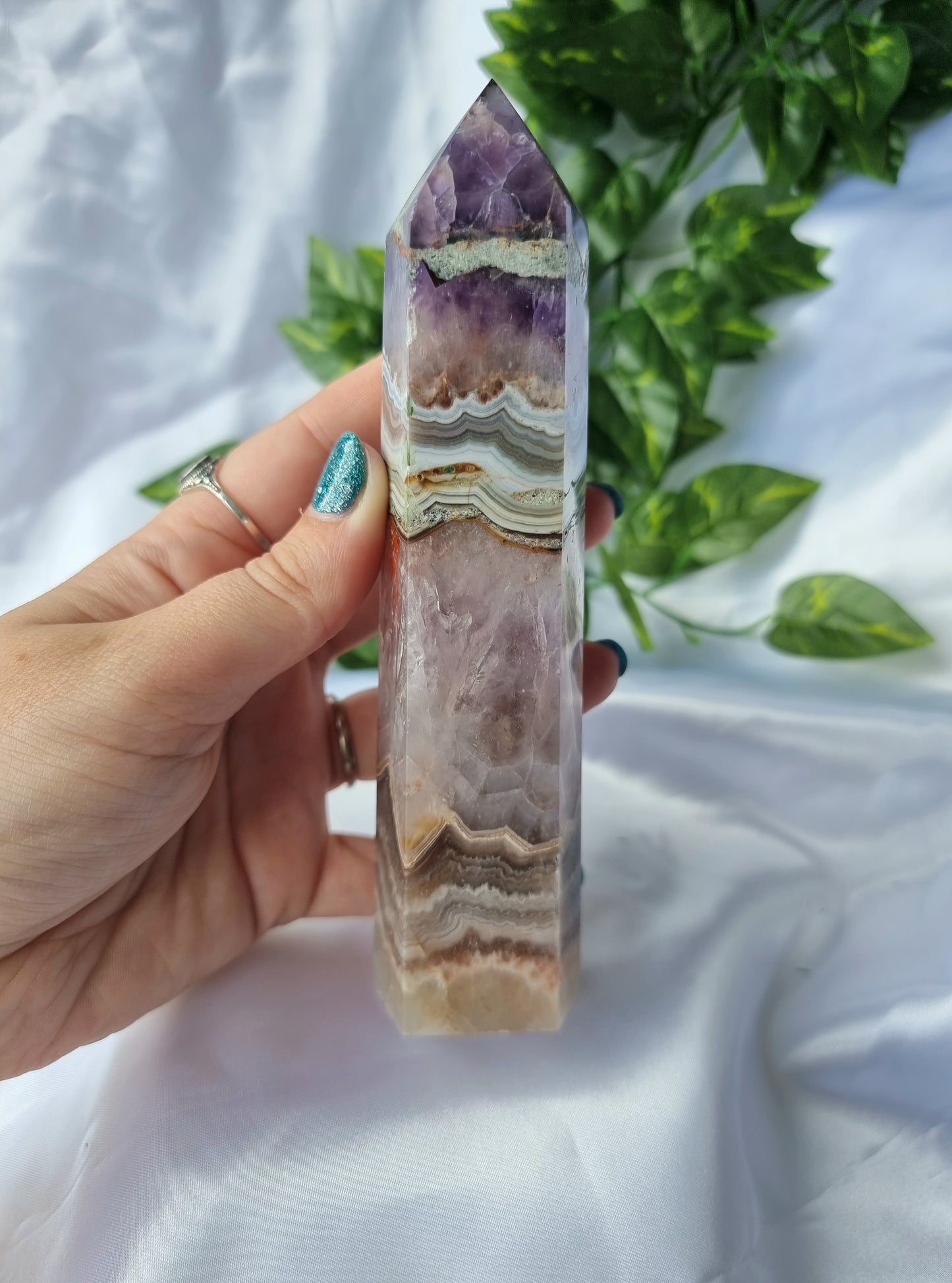 Amethyst With Crazy Lace Tower 1