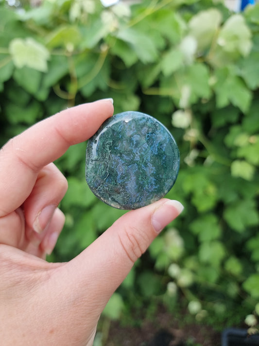 Moss Agate Flatstone #5