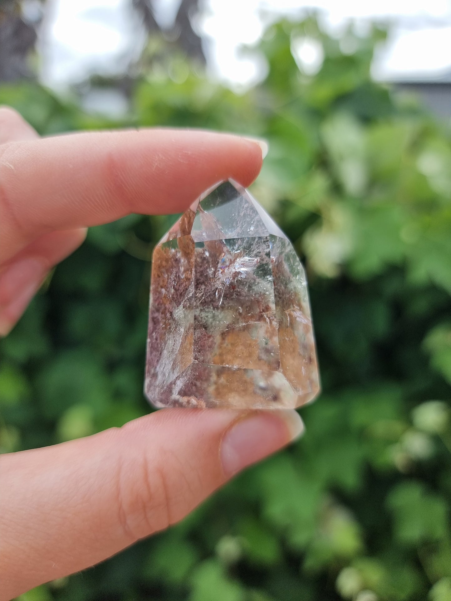 Small Garden Quartz/Lodolite Point #1