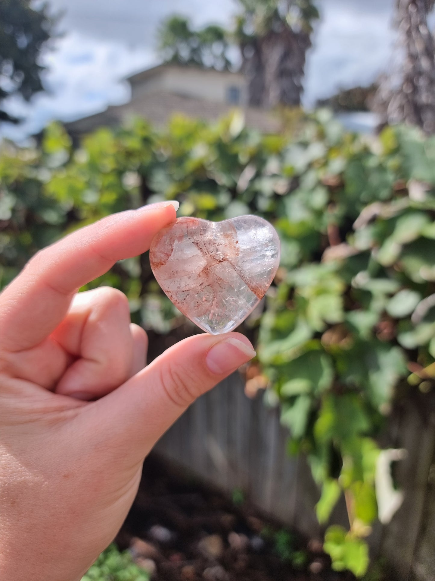 Fire Quartz Small Heart #6