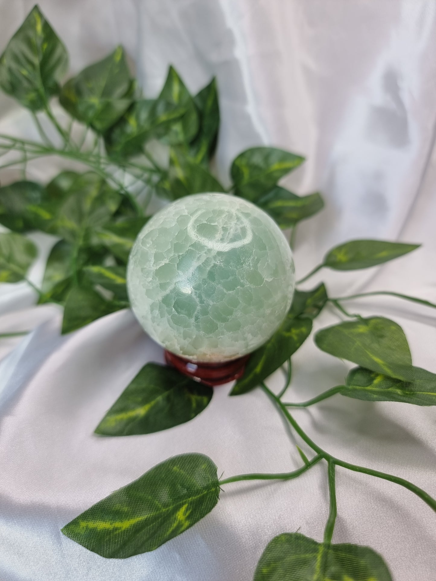 Pistachio Calcite Sphere