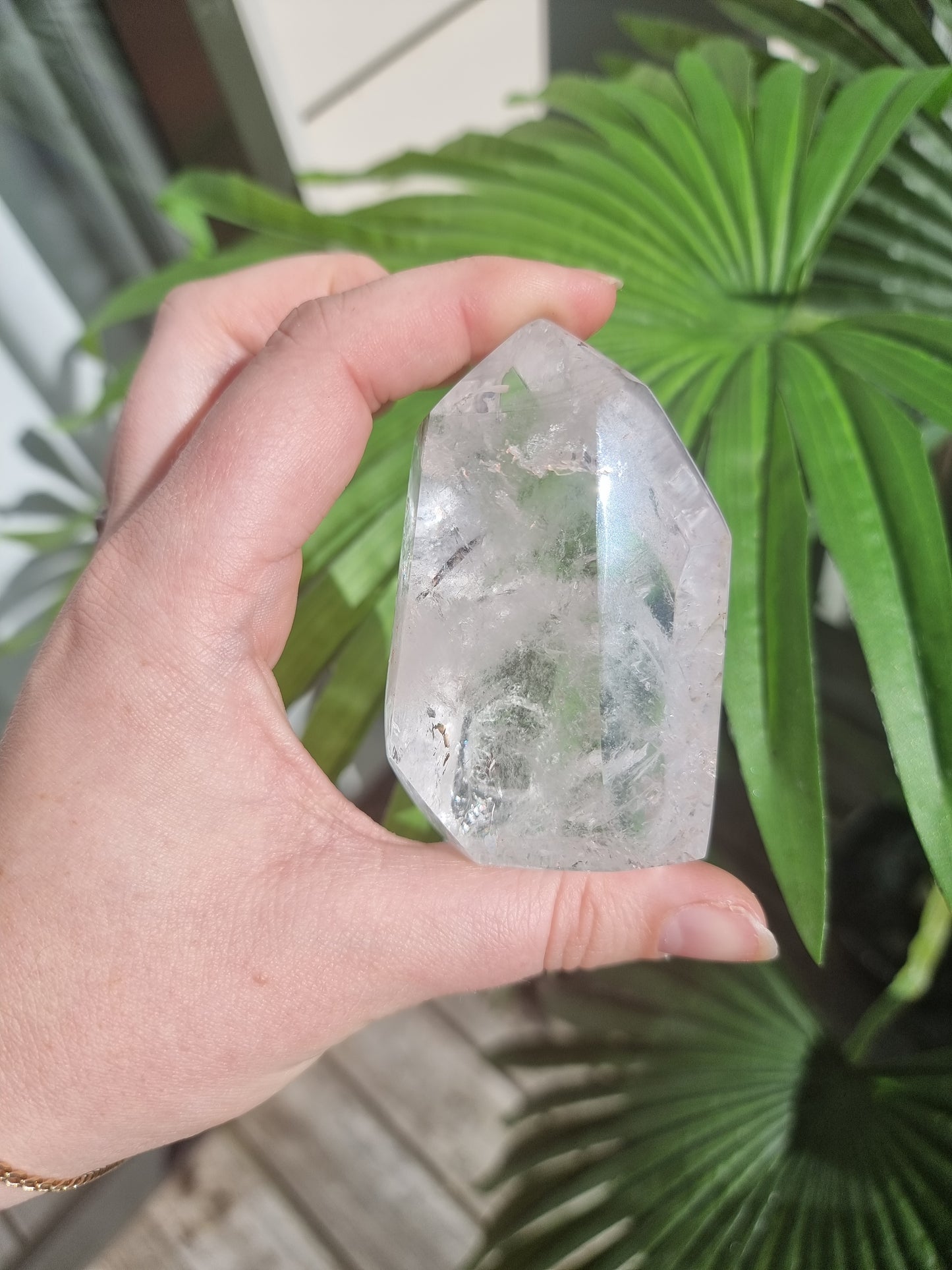 Moving Enhydro Quartz Point