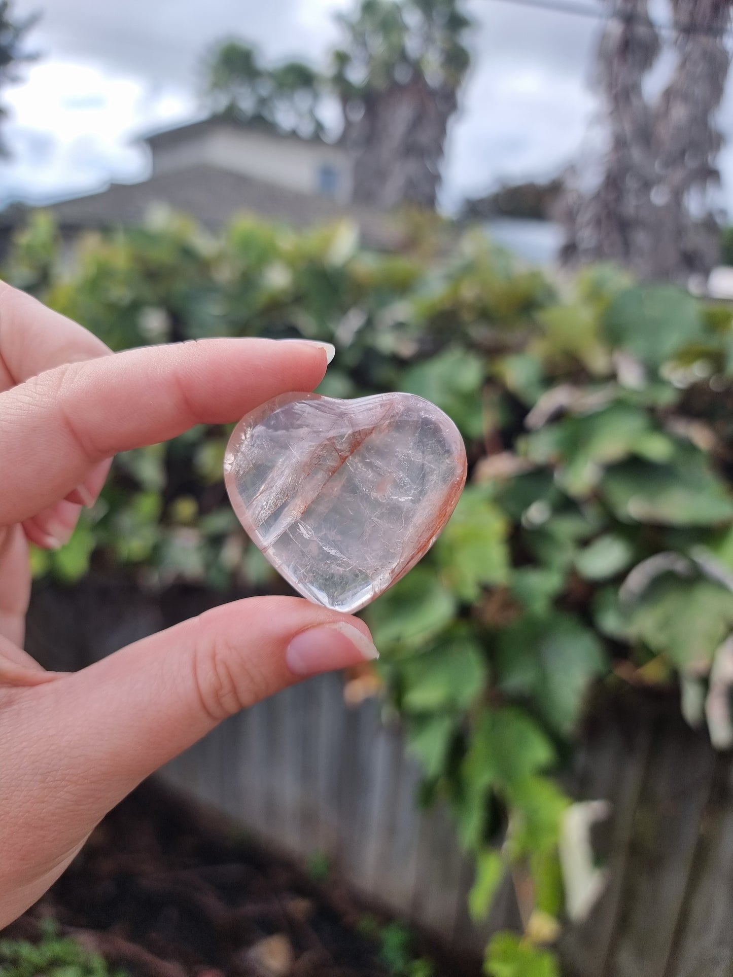 Fire Quartz Small Heart #5