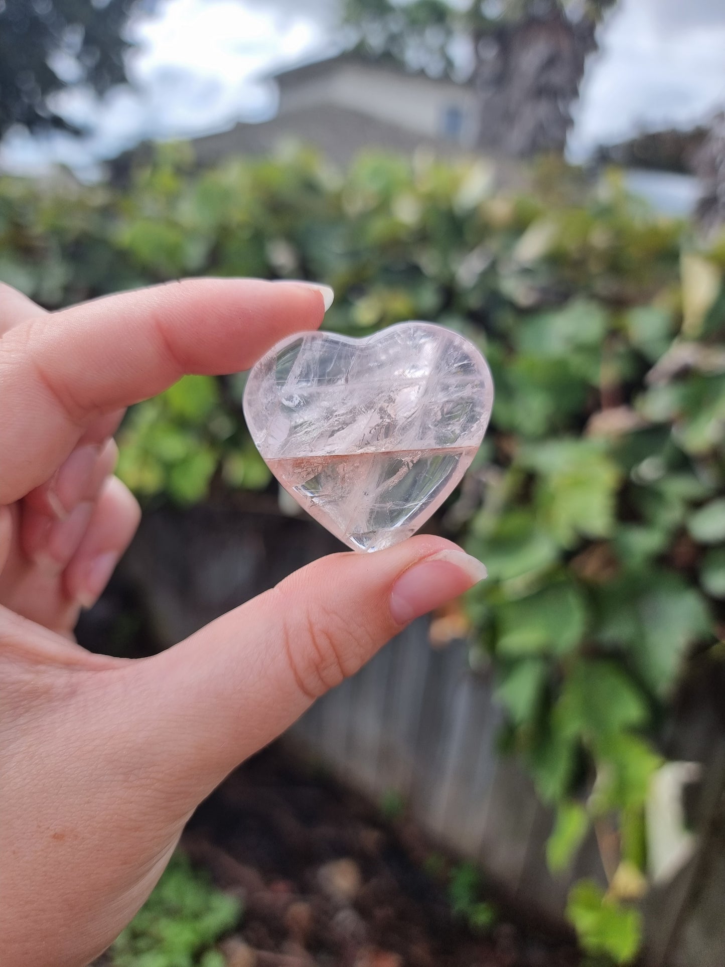 Fire Quartz Small Heart #4