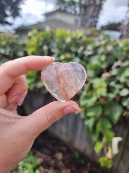 Fire Quartz Small Heart #3