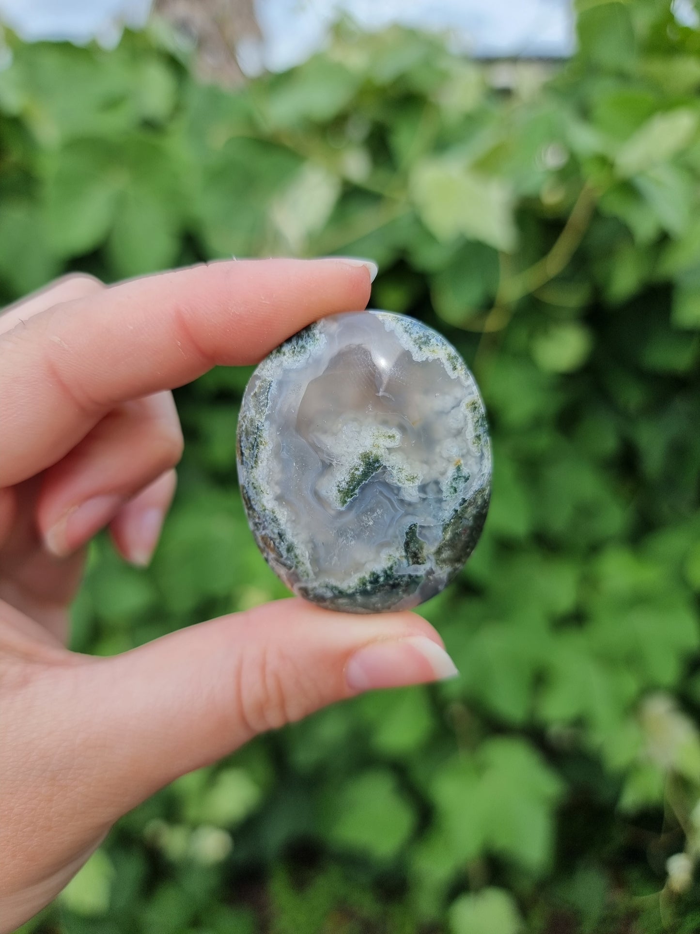 Moss Agate Small Palmstone