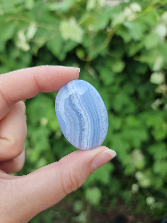 A Garde Blue Lace Agate Flatstone #3
